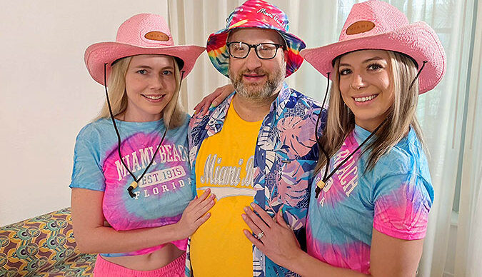 ImmoralLive – Rebel Rhyder And Lana Analise Chubby Teddy From Chicago Wins A Double Blowjob From Sexy Blondes Besties