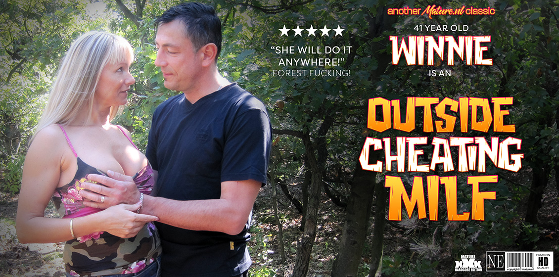 MatureNL – Winnie is a 41 year MILF who fucks a cheating husband in the forest near by