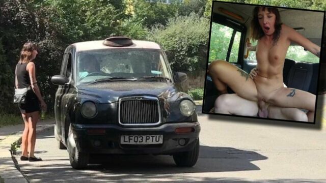 SexInTaxi – Joana Intense Tattooed bitch gets a very special cream from his hard dick