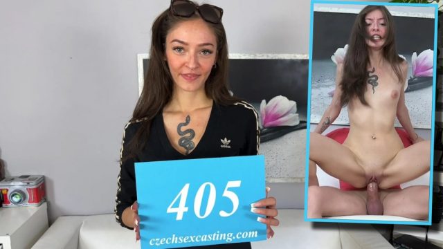 CzechSexCasting E405 Becky California Skinny brunette slut makes the most of a casting fuck